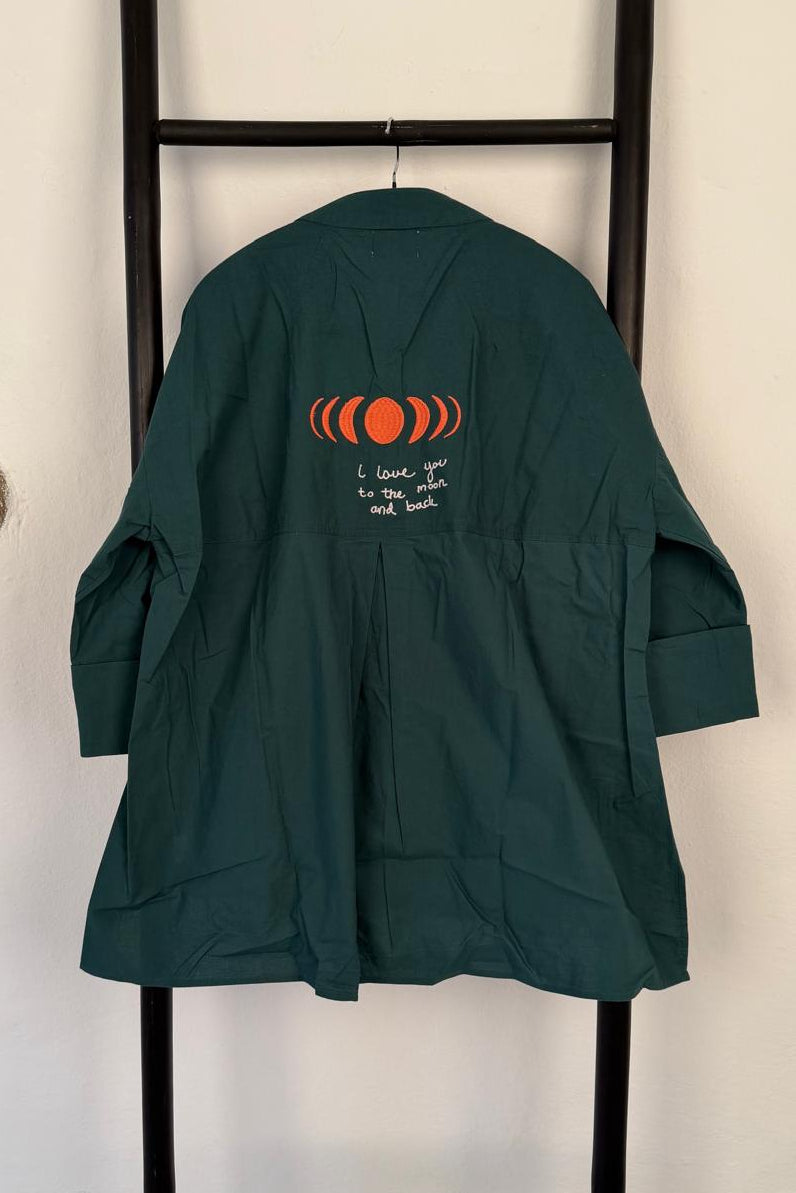 Luna Shirt Moon - Bottle Green