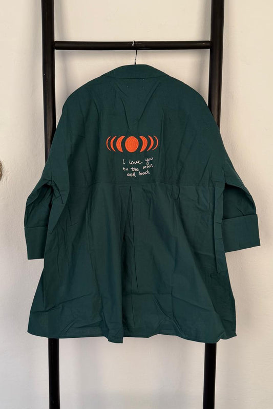 Luna Shirt Moon - Bottle Green