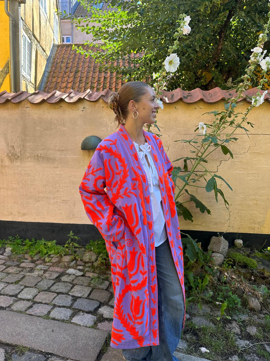 Andrea Jacket Lilla/Coral - One size