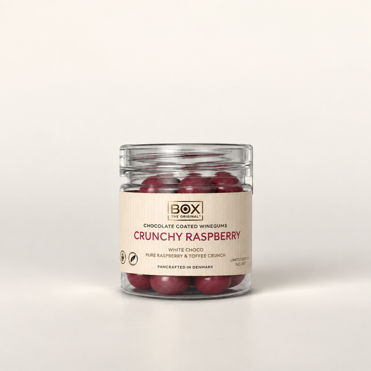 Crunchy Raspberry - Chocolate coated winegum
