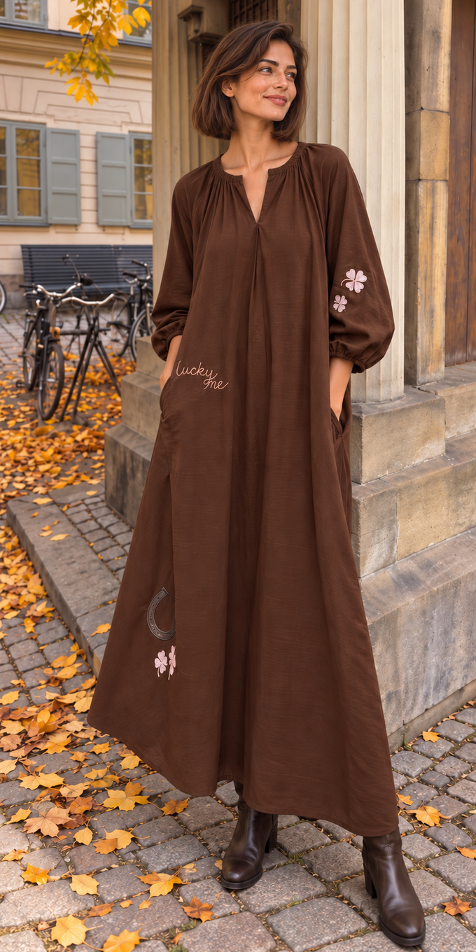 The good luck dress - brown