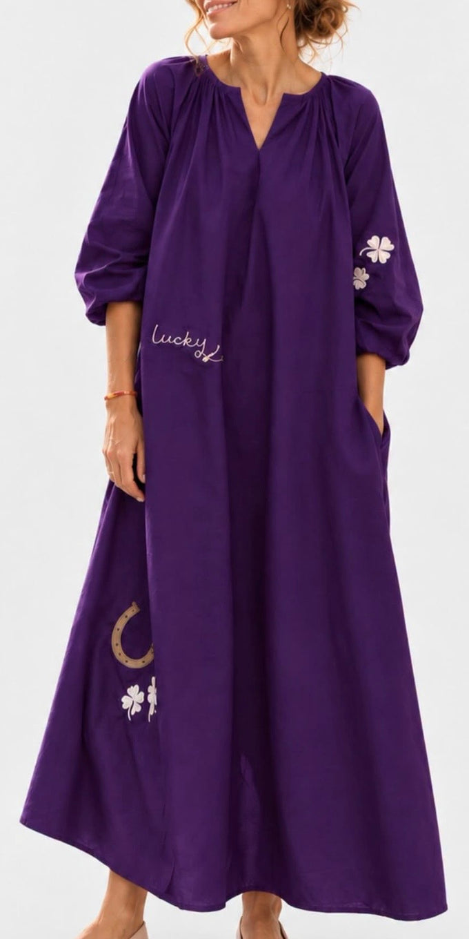 The good luck dress - purple (pre order)